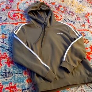 Adidas olive green hoodie